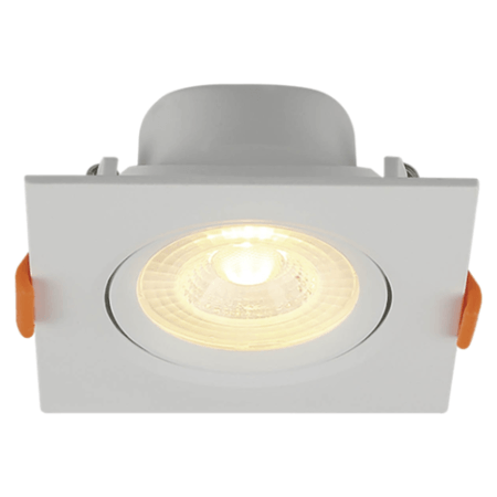 Spot de LED Blumenau Branco Quente Quadrado para Embutir 11,2x11,2 Nicho 9x9cm 8W Bivolt Cor Branco