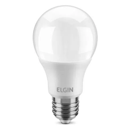 Lâmpada Bulbo LED 9w Elgin 6500k 803 Lumens Bivolt Cor Branco Frio