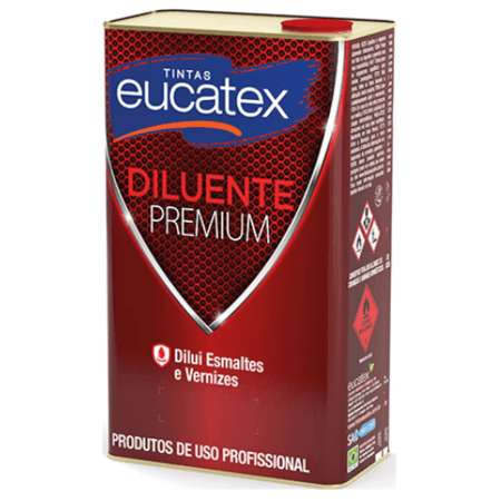 Aguarrás Diluente Premium Eucatex Dilui Esmaltes Sintéticos e Vernizes Cor Incolor Galão 5L