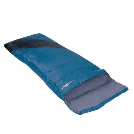 Saco de Dormir Térmico Camping Solteiro Liberty Nautika 4°C à 10°C Sacola Acampamento Algodão Azul