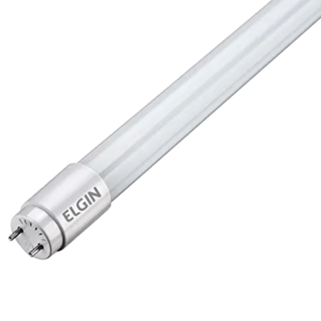 Lâmpada Led Elgin Tubular T8 Vidro 1,20m Econômica Vários Ambientes 6500K 20W Bivolt Cor Branco Frio