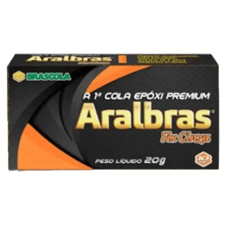 Cola Epóxi Brascola Cinza Aralbras 20g