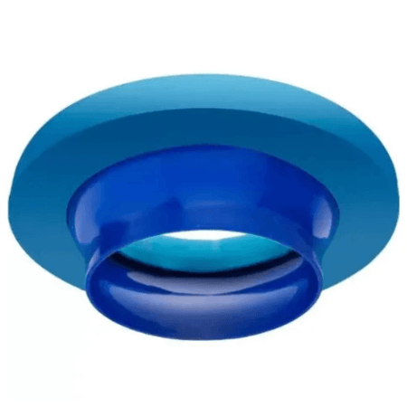 Anel De Vedação Vedagold Para Vaso Sanitário Com Guia Borracha Sintética Cor Azul E Preto