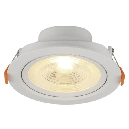 Spot de LED Blumenau Branco Quente Redondo para Embutir Diâmetro 11,2cm Nicho 9cm 8W Bivolt Cor Branco