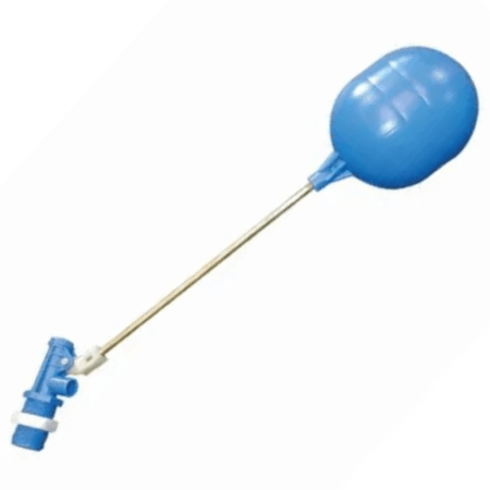 Torneira De Boia Para Caixa D'Água Astra Haste Em Latão 3/4" 250mm Polipropileno Polietileno Cor Azul