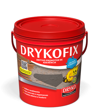 Adesivo para Chapisco Dryko Drykofix Aditivo para Aderência Impermeabilizante à Base de PVA Galão 3,6L