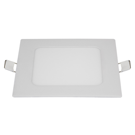 Plafon de LED Blumenau Quadrado para Embutir 11,9x11,9cm Nicho 9,8x9,8cm 6W Bivolt Cor Branco