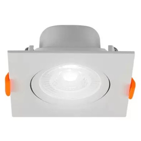 Spot de LED Blumenau Branco Frio Quadrado para Embutir 11,2x11,2 Nicho 9x9cm 8W Bivolt Cor Branco