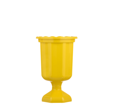 Vaso Grego 19,7x12,9cm Amarelo