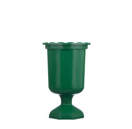 Vaso Grego 19,7x12,9cm Verde Escuro