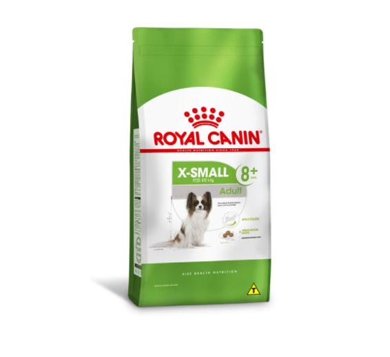 RACAO DOG AD. X-SMALL 8+ 1KG ROYAL CANIN 11064 - Primato Cooperativa  Agroindustrial