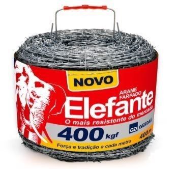 ARAME FARPADO 400MT ELEFANTE