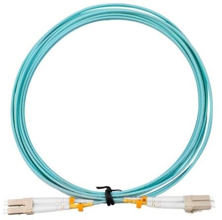 CORDAO OPTICO FIBRACEM OM3 DUPLEX MULTIMODO ACQUA LC/LC 20M
