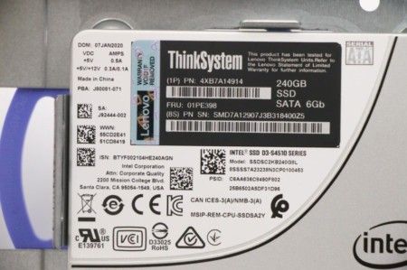 SSD LENOVO 240GB 2.5" S4510 SATA 6GB NON HOT-SWAP