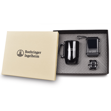 Kit Tecnologia Personalizado - Caneca, Fone Bluetooth e Power Bank de 10.000 mAh