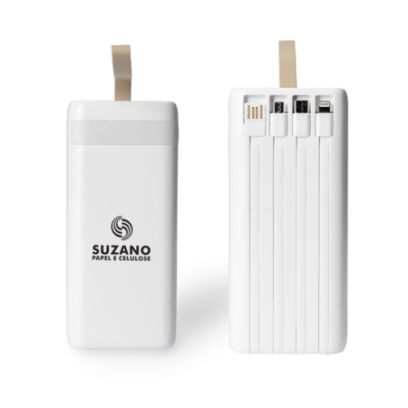Power Bank 20.000mAh com Lanterna e Multissaídas Personalizado