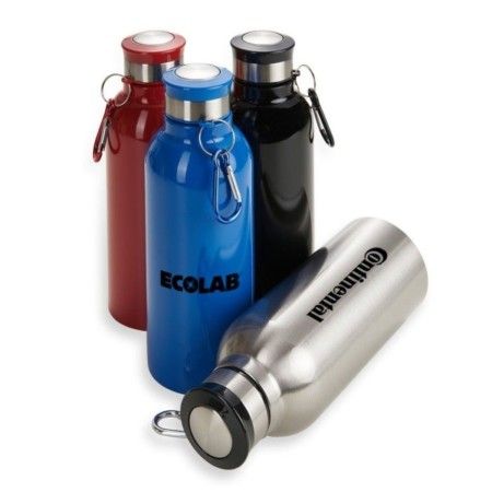 Squeeze de Alumínio com Capacidade de 700 mL com Chaveiro Mosquetão