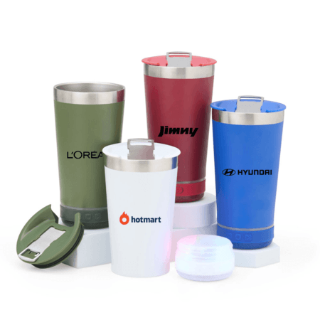 Copo Térmico 400ml com Caixa de Som Personalizado