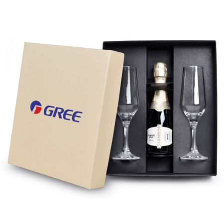 Kit Bebida - Chandon Brut 187 mL com 2 Taças
