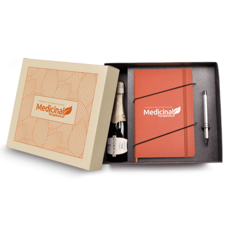 Kit Bebida - Chandon Baby de 187 mL com Caderneta e Caneta Metálica