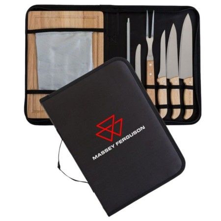 Kit Churrasco 8 peças com Tábua de Carne