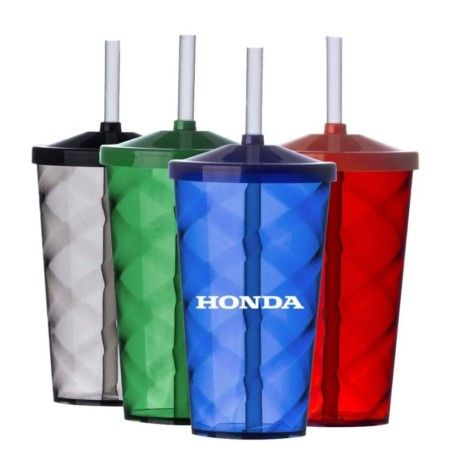Copo Acrílico 550 mL com Canudo