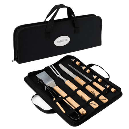 Kit Churrasco Master Completo 9 Peças Personalizado
