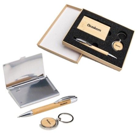 Kit Executivo Ecológico 3 Peças