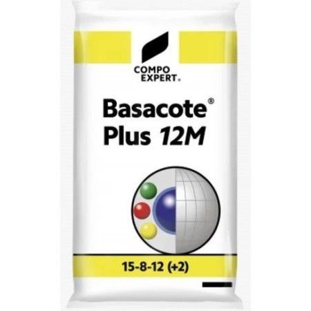 FERTILIZANTE LIBERAÇÃO CONTROLADA BASACOTE PLUS 15-08-12-(2+)12M 25KG