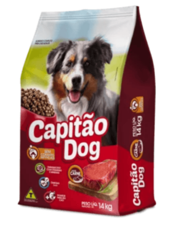Capitão Dog Cães Adultos Sabor Carne