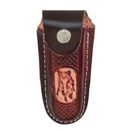 Bainha De Canivete Em Couro Legítimo Cavalinho Artesanal