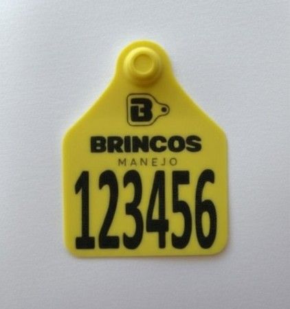 BRINCO BOVINO G AMARELO - Brincos Manejo