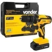 Furadeira Parafusadeira Impacto A Bateria 74Pcs Pfv074 Vonder