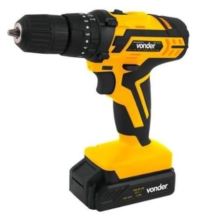 Furadeira Parafusadeira Impacto A Bateria 74Pcs Pfv074 Vonder