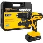 Furadeira Parafusadeira Impacto A Bateria 74Pcs Pfv074 Vonder