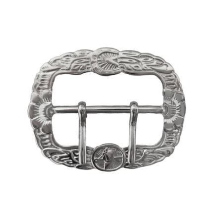 Fivela de guaiaca dois pinos para cinto country