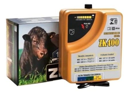 Zebu Zk400 Eletrificador De Cerca Elétrica Rural 400km 220v