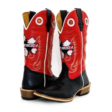 Bota Masculina Carrapeta Cano Alto em Couro