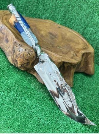 Faca Forjadona Inox Guarda Torcida Polida