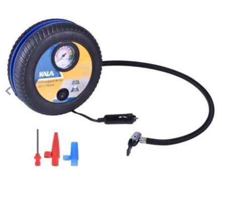 Mini Compressor De Ar Enchimento Pneus Auto 18 Bar 35w 12v