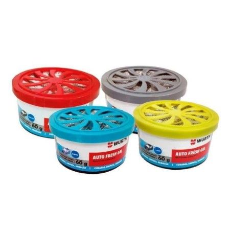 Kit Odorizador Auto Fresh Gel Misto 60g Embalagem com 24 Peças - Wurth - 0893600025 - Kit