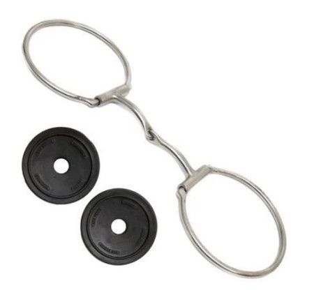 Freio para Cavalos Bridão de Inox com Protetor de Borracha