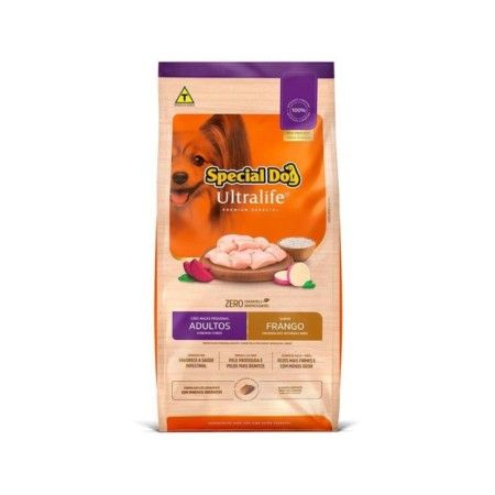 SPECIAL DOG ULTRALIFE CÃES RAÇAS PEQUENAS ADULTOS SABOR FRANGO