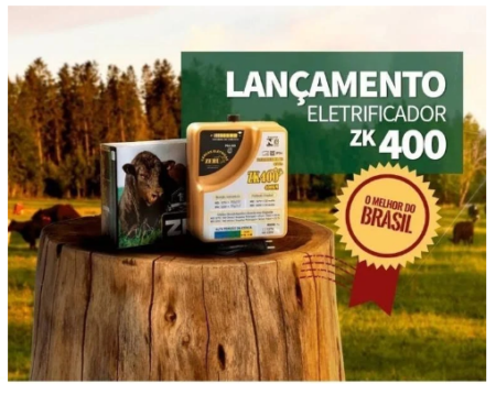 ZK400 ELETRIFICADOR DE CERCA ZEBU