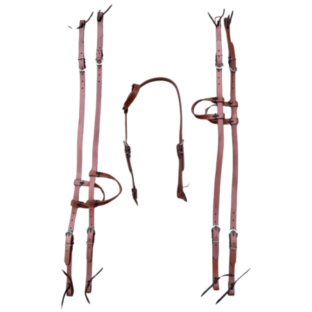 Cabeçada Couro de Búfalo para Cavalo - 1 Orelha