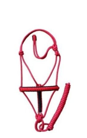 Cabresto 7 Nós Vermelho com Detalhe Preto (8mm)