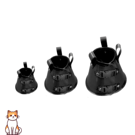 JG COLAR ELIZABETANO PRETO GATO LUXO TAM.: 01-02-03 | (EMB LIVRE)