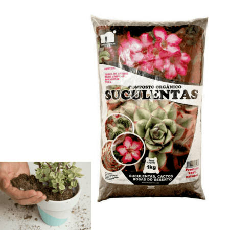COMPOSTO ORGÂNICO P/ SUCULENTAS 1KG (EMB LIVRE)