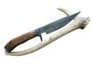 Faca de Caça e Pesca em Aço Damasco 5