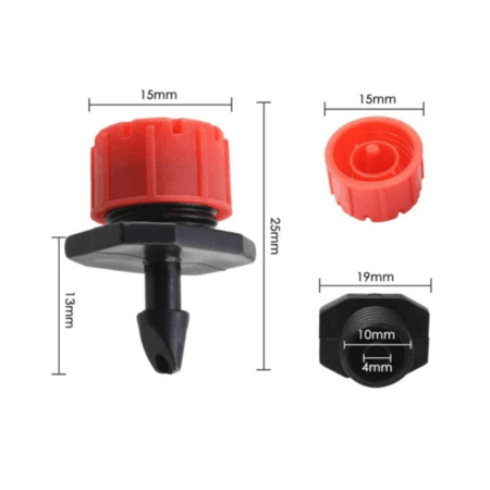 MICRO GOTEJADOR REGULÁVEL PARA TUBOS DE 4 mm (EMB 100)